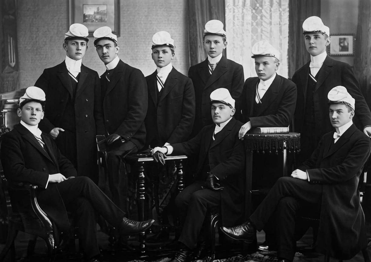 Abiturienten in Mayen im Jahr 1910